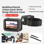 Custodia in silicone aMagins per DJI Osmo Nano Vision Dock con cinturino da polso multifunzionale.
