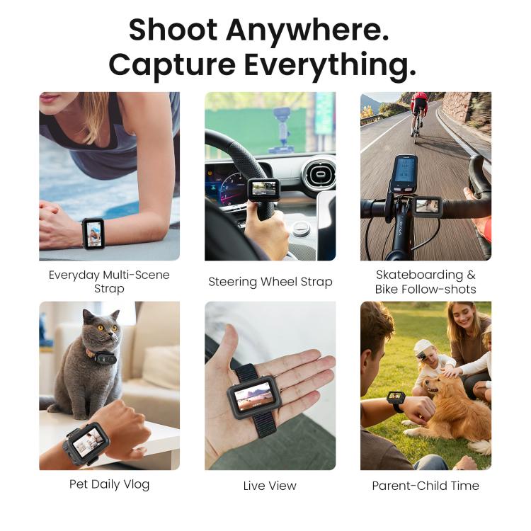 Custodia in silicone aMagins per DJI Osmo Nano Vision Dock con cinturino da polso multifunzionale.