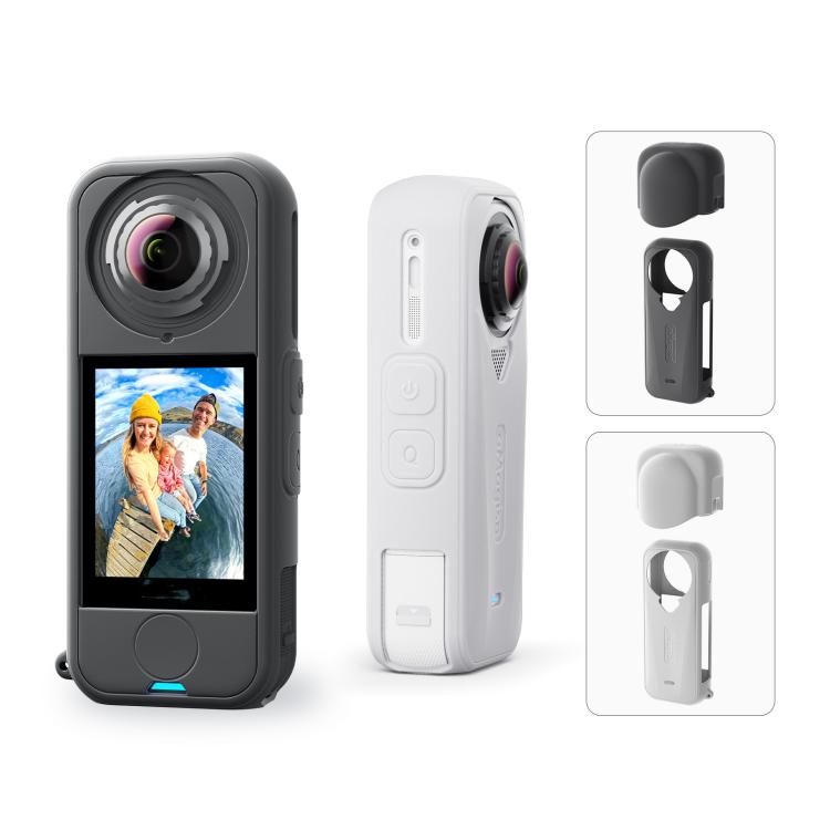 Per la fotocamera Insta360 X4 Air, aMagisn Silicone Case Black, aMagisn Silicone Case Gray, aMagisn Silicone Case & Lens Cap Black, aMagisn Silicone Case & Lens Cap Gray