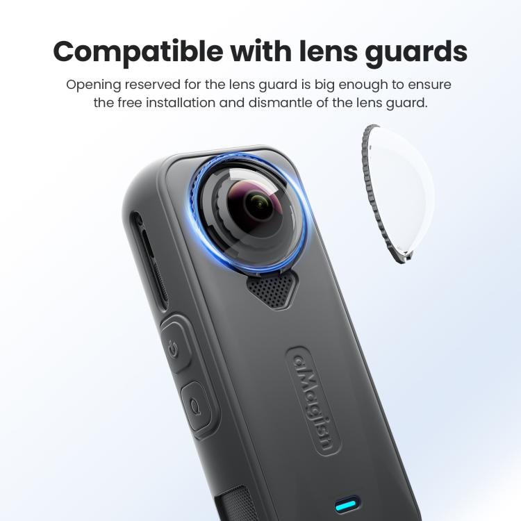 Per la fotocamera Insta360 X4 Air, aMagisn Silicone Case Black, aMagisn Silicone Case Gray, aMagisn Silicone Case & Lens Cap Black, aMagisn Silicone Case & Lens Cap Gray