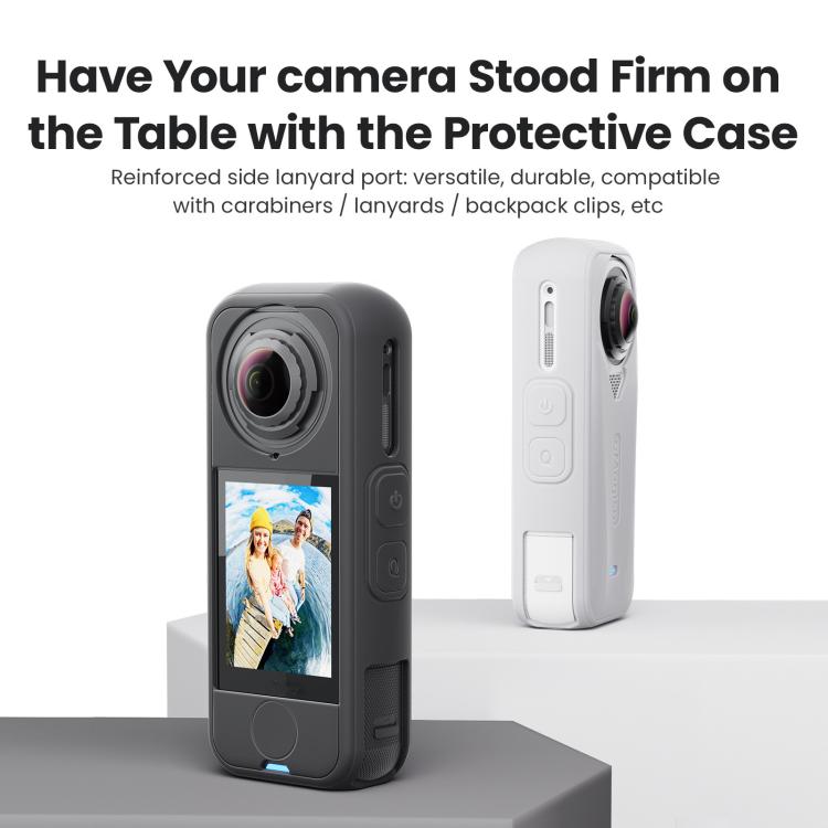 Per la fotocamera Insta360 X4 Air, aMagisn Silicone Case Black, aMagisn Silicone Case Gray, aMagisn Silicone Case & Lens Cap Black, aMagisn Silicone Case & Lens Cap Gray