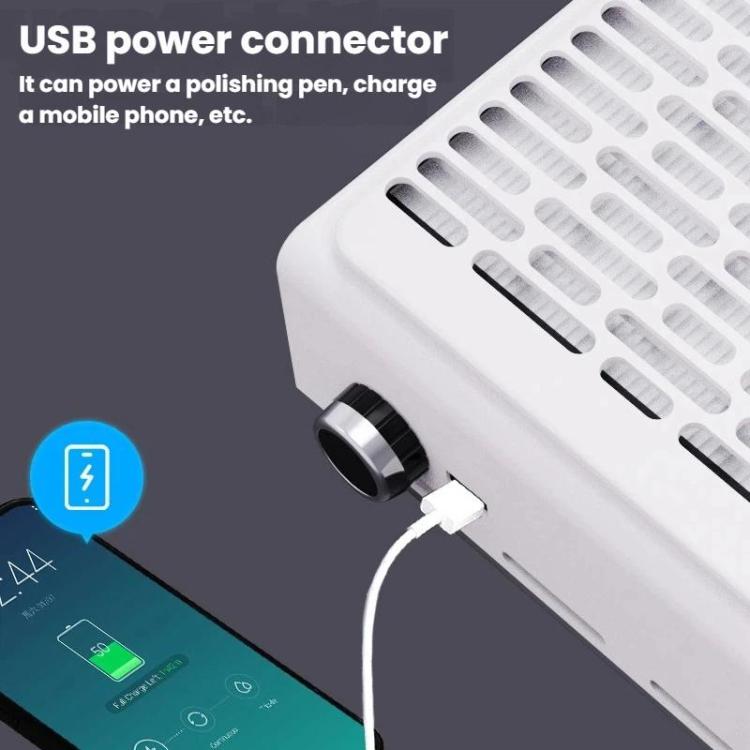 BLUEQUE BQ-858-10 Aspiratore per polvere di unghie con filtro, potenza 100W., EU Plug (Glossy Black), EU Plug (White), US Plug (White), EU Plug (Dark Gray), US Plug (Dark Gray), US Plug (Gold), EU Plug (Gold)