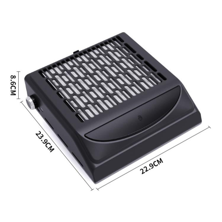 BLUEQUE BQ-858-10 Aspiratore per polvere di unghie con filtro, potenza 100W., EU Plug (Glossy Black), EU Plug (White), US Plug (White), EU Plug (Dark Gray), US Plug (Dark Gray), US Plug (Gold), EU Plug (Gold)