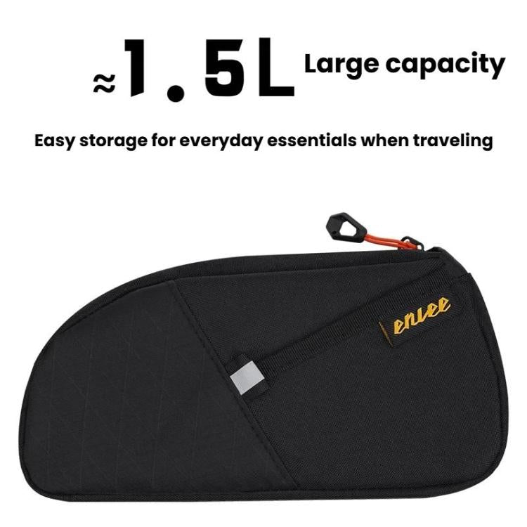ENLEE WX-360 Borsa da telaio per bicicletta, impermeabile, da fissare al tubo orizzontale.