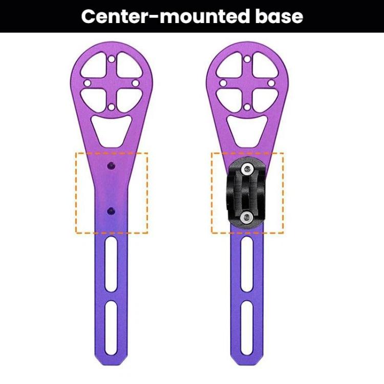ENLEE E22171 Supporto per ciclocomputer e base di estensione per luce da bici