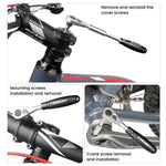 Kit di riparazione per bicicletta ENLEE da 10 pezzi con chiave a cricchetto, set di attrezzi di emergenza multifunzionale per la riparazione di pneumatici., 10pcs