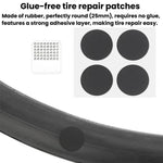 Kit di riparazione per bicicletta ENLEE da 10 pezzi con chiave a cricchetto, set di attrezzi di emergenza multifunzionale per la riparazione di pneumatici., 10pcs