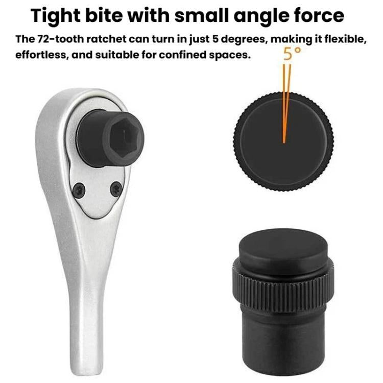 Kit di riparazione per bicicletta ENLEE da 10 pezzi con chiave a cricchetto, set di attrezzi di emergenza multifunzionale per la riparazione di pneumatici., 10pcs