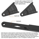 ENLEE Strumento di misurazione dell'usura della catena per biciclette, Standard, Hollow