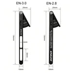 ENLEE Strumento di misurazione dell'usura della catena per biciclette, Standard, Hollow