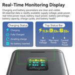 Custodia di ricarica rapida aMaginsn da 36 W per batteria Insta360 X4 Air con display a colori e cavo USB-C integrato., PM13