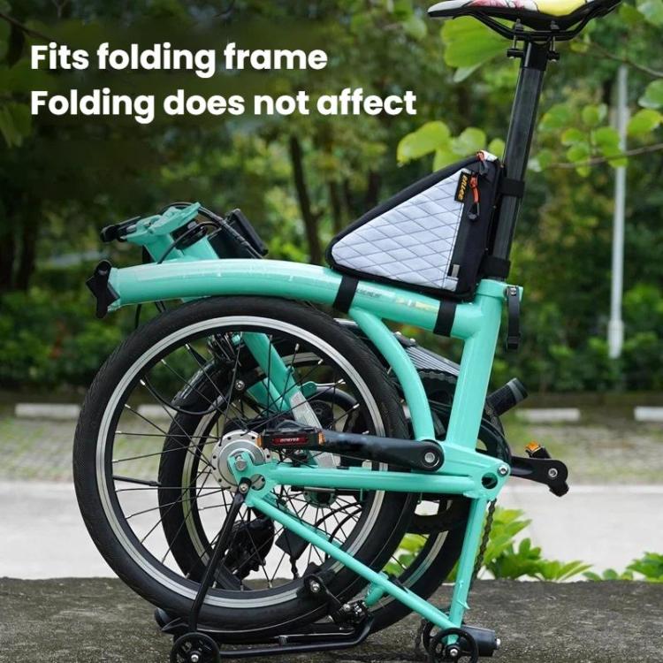 ENLEE PS-S100 Borsa triangolare da telaio per bicicletta, impermeabile, di grande capacità, porta attrezzi