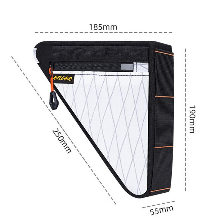 ENLEE PS-S100 Borsa triangolare da telaio per bicicletta, impermeabile, di grande capacità, porta attrezzi