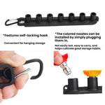 Ugello a ventaglio ad alta pressione per autolavaggio con copertura protettiva, Five Nozzles 1.1MM, Five Nozzles 1.2MM, Five Nozzles 1.4MM, Five Nozzles 1.6MM, Five Nozzles 2.0MM, Seven Nozzles 1.1MM, Seven Nozzles 1.2MM, Seven Nozzles 1.4MM           ...