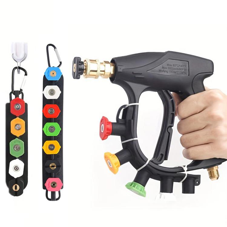 Ugello a ventaglio ad alta pressione per autolavaggio con copertura protettiva, Five Nozzles 1.1MM, Five Nozzles 1.2MM, Five Nozzles 1.4MM, Five Nozzles 1.6MM, Five Nozzles 2.0MM, Seven Nozzles 1.1MM, Seven Nozzles 1.2MM, Seven Nozzles 1.4MM           ...