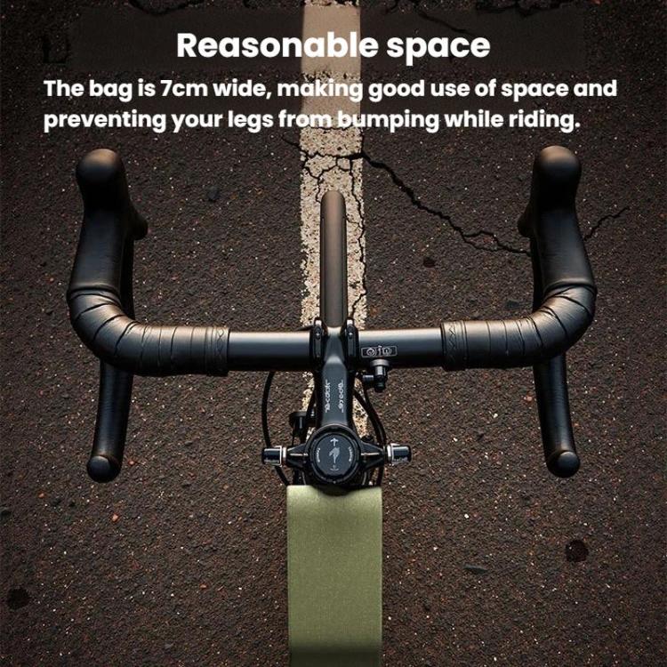 ENLEE EGO3 Borsa da telaio anteriore per bicicletta con chiusura magnetica, impermeabile.
