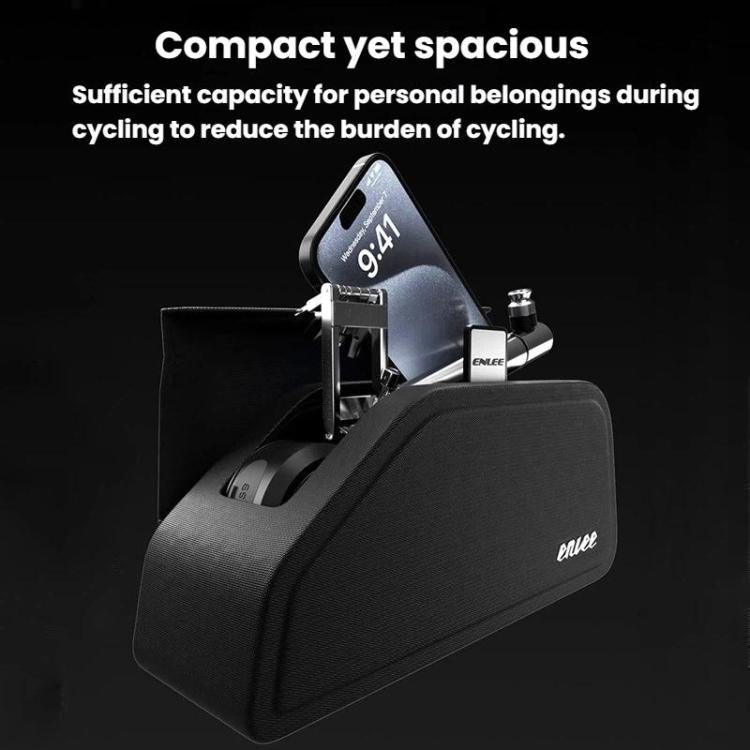 ENLEE EGO3 Borsa da telaio anteriore per bicicletta con chiusura magnetica, impermeabile.