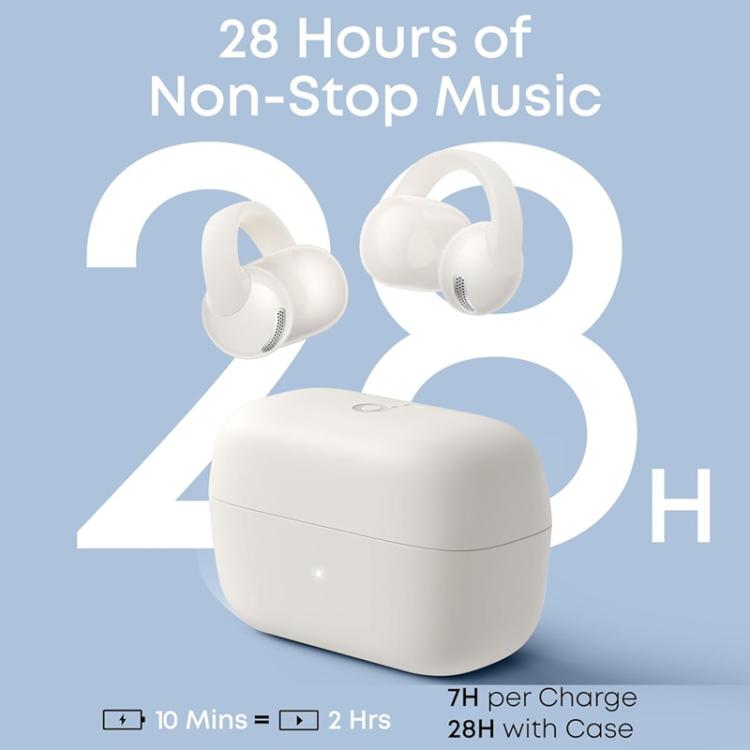 ANKER SoundCore C50i Auricolari Bluetooth a conduzione aerea con clip auricolare, auricolari sportivi wireless a orecchio aperto.