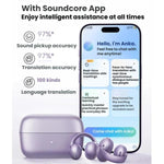 ANKER SoundCore C50i Auricolari Bluetooth a conduzione aerea con clip auricolare, auricolari sportivi wireless a orecchio aperto.