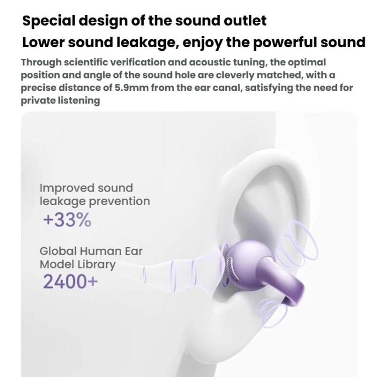 ANKER SoundCore C50i Auricolari Bluetooth a conduzione aerea con clip auricolare, auricolari sportivi wireless a orecchio aperto.