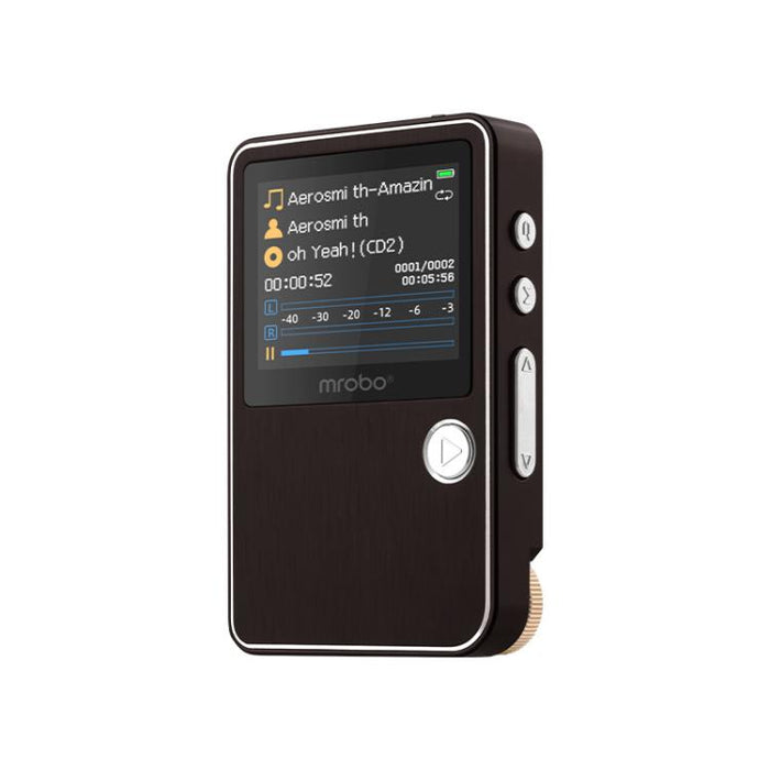 Lettore musicale HiFi Mrobo con chip DAC - Schermo a colori da 1,77 pollici, controllo tramite rotella di scorrimento, supporta audio lossless e video AMV, 8GB, 16GB, 32GB, 64GB