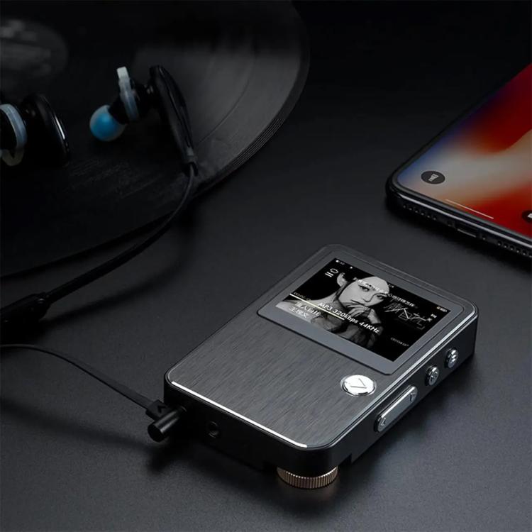 Lettore musicale HiFi Mrobo con chip DAC - Schermo a colori da 1,77 pollici, controllo tramite rotella di scorrimento, supporta audio lossless e video AMV, 8GB, 16GB, 32GB, 64GB