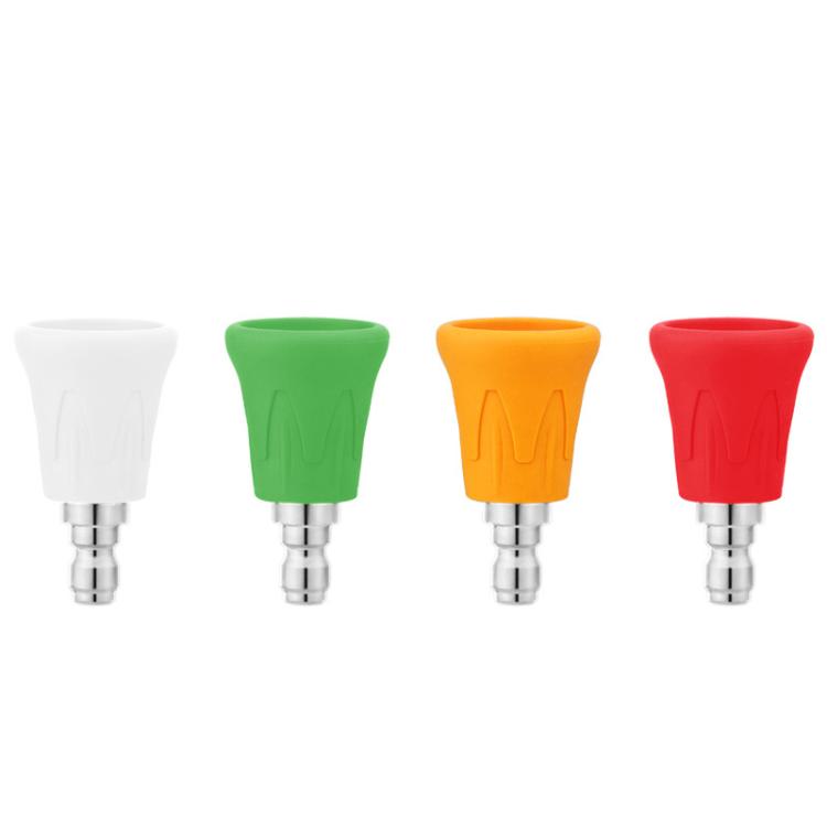 Ugello a innesto rapido antispruzzo da 1/4 di pollice per autolavaggio, con copertura in gomma morbida., 0-degree Red 035, 15-degree Yellow 035, 25-degree Green 035, 40-degree White 035, 0-degree Red 040, 15-degree Yellow 040, 25-degree Green 040      ...