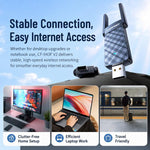 Adattatore USB WiFi 6 Bluetooth 5.4 COMFAST CF-943F V2