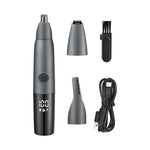 Tagliapeli del naso digitale elettrico completamente lavabile, 3 In 1 Gray, 3 In 1 White, 4 In 1 Gray, 4 In 1 White