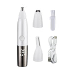 Tagliapeli del naso digitale elettrico completamente lavabile, 3 In 1 Gray, 3 In 1 White, 4 In 1 Gray, 4 In 1 White