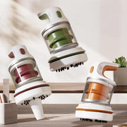 Mini Desktop Vacuum Cleaner 2-Speed USB Rechargeable, for Eraser Shavings & Keyboard Dust with Brush Nozzle