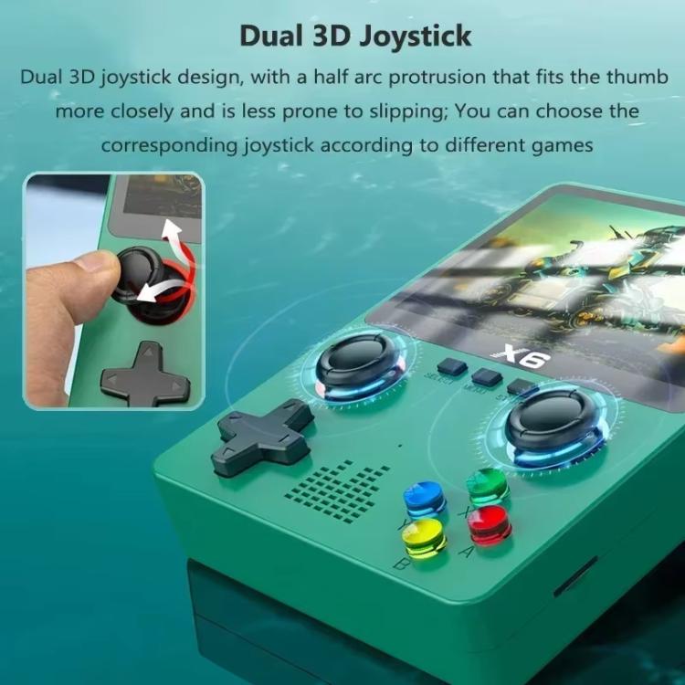 Console di gioco portatile X6 con doppio joystick 32GB