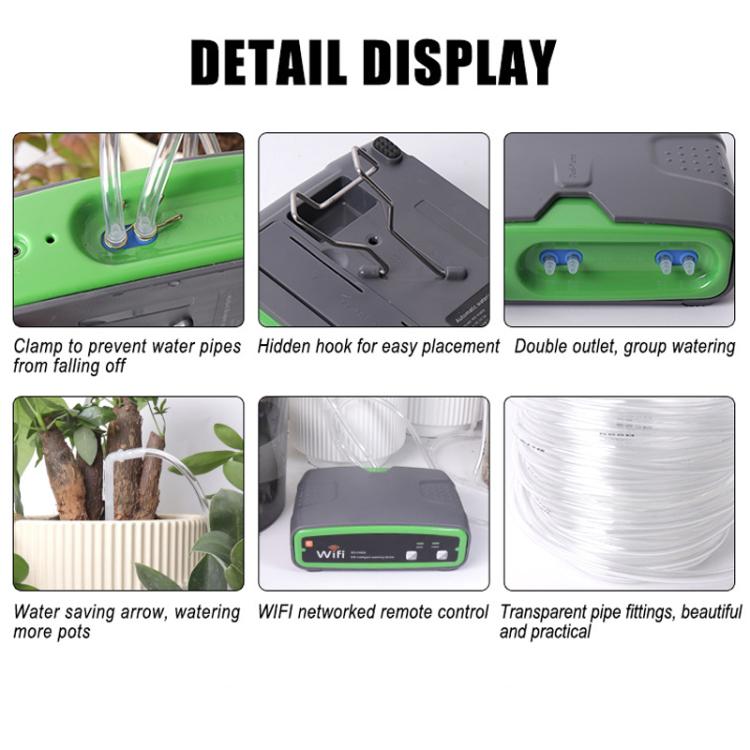 Sistema di irrigazione automatico intelligente a doppia pompa WD-01BDE con controllo remoto tramite app e Wi-Fi., WD-01BDE