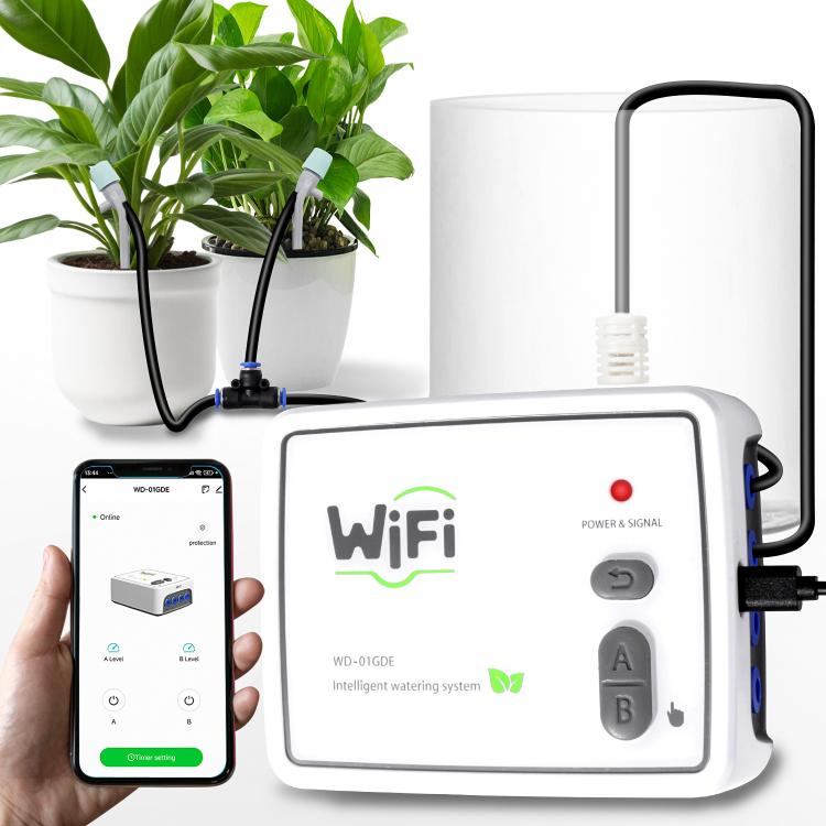 Sistema di irrigazione automatico intelligente a doppia pompa con Wi-Fi e controllo remoto tramite cellulare., Adjustable Drip Arrow USB, Adjustable Drip Arrow US Plug, Adjustable Drip Arrow UK Plug, Transparent Drip Arrow USB                          ...