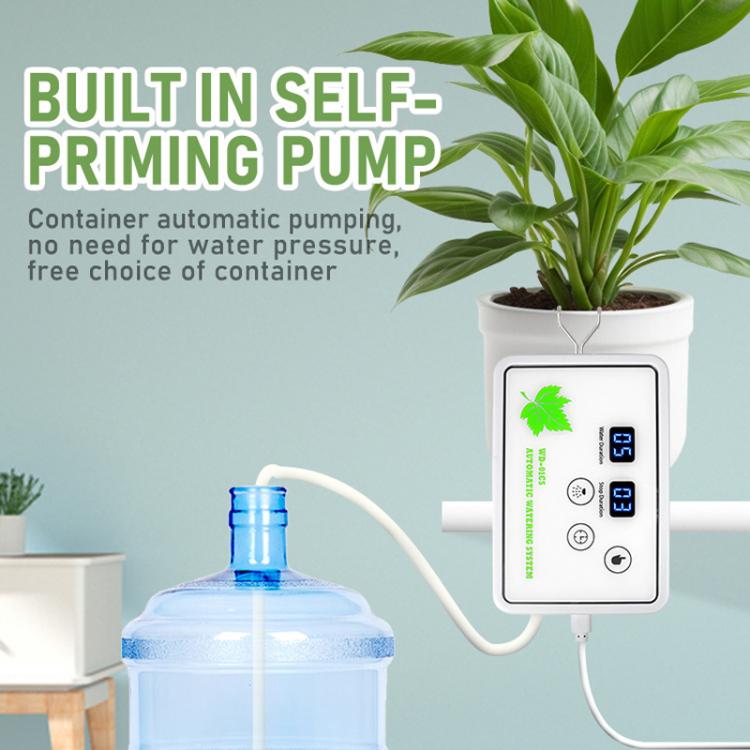 WD-01CS Dispositivo di irrigazione automatico a tempo con freccia a goccia regolabile, controllabile tramite app., USB, US Plug, UK Plug