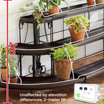 WD-01CS Dispositivo di irrigazione automatico a tempo con freccia a goccia regolabile, controllabile tramite app., USB, US Plug, UK Plug