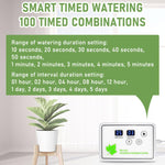 WD-01CS Dispositivo di irrigazione automatico a tempo con freccia a goccia regolabile, controllabile tramite app., USB, US Plug, UK Plug