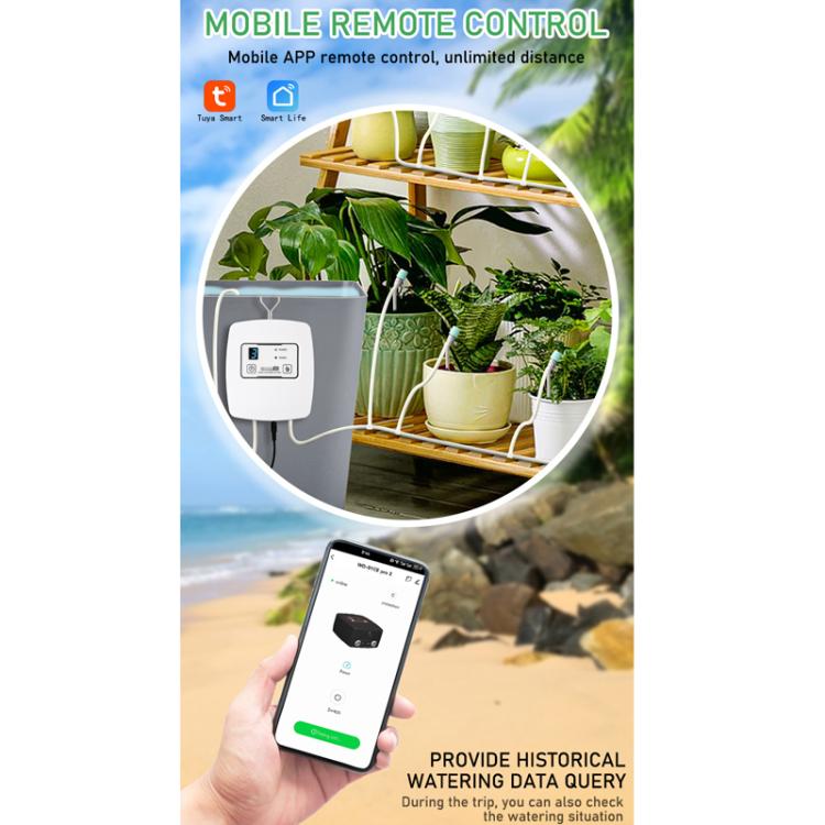 Sistema di irrigazione a goccia automatico temporizzato controllato tramite Wi-Fi, EU Plug, US Plug, UK Plug