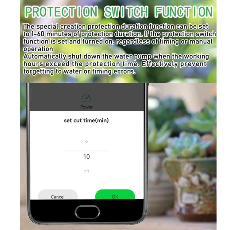 Sistema di irrigazione a goccia automatico temporizzato controllato tramite Wi-Fi, EU Plug, US Plug, UK Plug