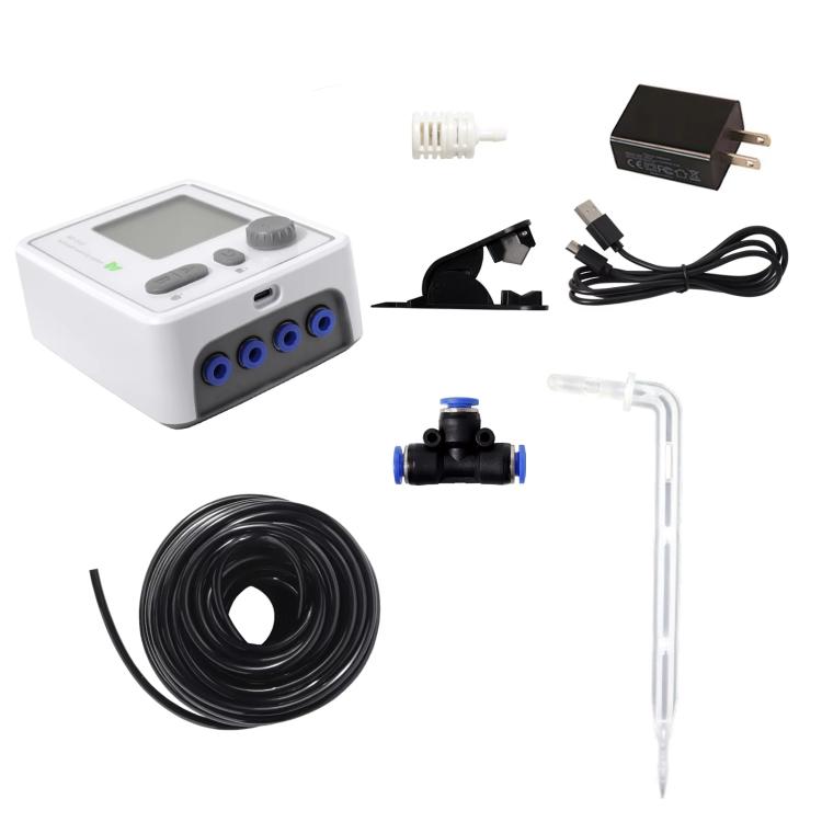 Sistema di irrigazione intelligente a doppia pompa per piante in vaso, gocciolatore automatico temporizzato, Adjustable Drip Arrow EU Plug, Adjustable Drip Arrow US Plug, Adjustable Drip Arrow UK Plug, Transparent Drip Arrow EU Plug                    ...