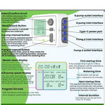 Sistema di irrigazione intelligente a doppia pompa per piante in vaso, gocciolatore automatico temporizzato, Adjustable Drip Arrow EU Plug, Adjustable Drip Arrow US Plug, Adjustable Drip Arrow UK Plug, Transparent Drip Arrow EU Plug                    ...
