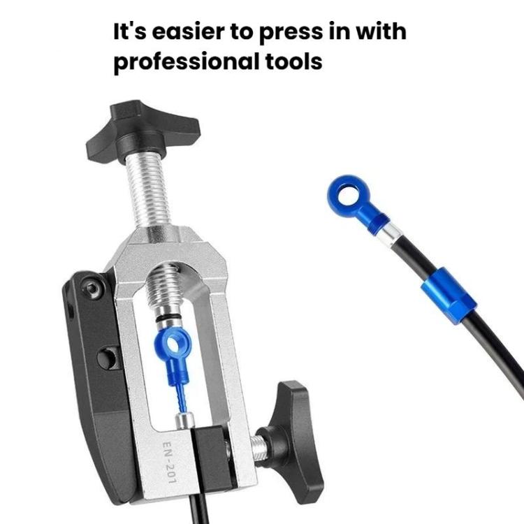 Connettore per tubo flessibile freno a disco idraulico ENLEE E511 a 5 linee per bicicletta.