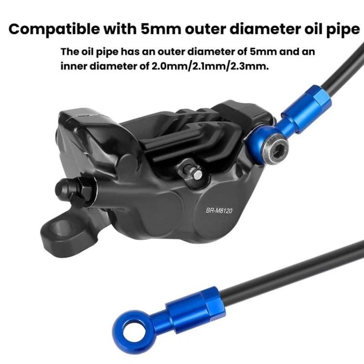 Connettore per tubo flessibile freno a disco idraulico ENLEE E511 a 5 linee per bicicletta.