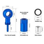 Connettore per tubo flessibile freno a disco idraulico ENLEE E511 a 5 linee per bicicletta.