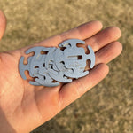 COOL CAMP Confezione da 4 clip in acciaio inossidabile per corde, fermacorda senza nodi per corde da campeggio da 2-4 mm