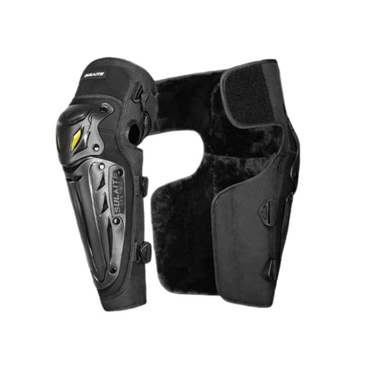 Set protezioni moto ginocchia e gomiti antivento 4 pezzi