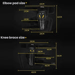 SULATE - Abbigliamento invernale caldo e antivento per motociclisti -, Knee Pads 2pcs /Set, Elbow Pads 2pcs /Set, Protective Gear 4pcs /Set