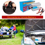 Inverter di potenza per auto Gurxun da 150 W in lega di alluminio con morsetti per batteria, With Battery Clamps