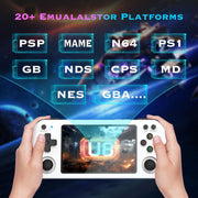 Console di gioco portatile U8 Retro open-source con schermo IPS HD da 4 pollici., 64G, 128G