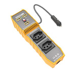 Inverter di potenza per auto con doppia presa USB e 3 porte, convertitore di potenza per veicoli, EU Plug 12V To 220V, US Plug 12V To 110V, Brazil Plug 12V To 110V, Brazil Plug 12V To 220V